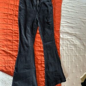 Black Flared Jeans
